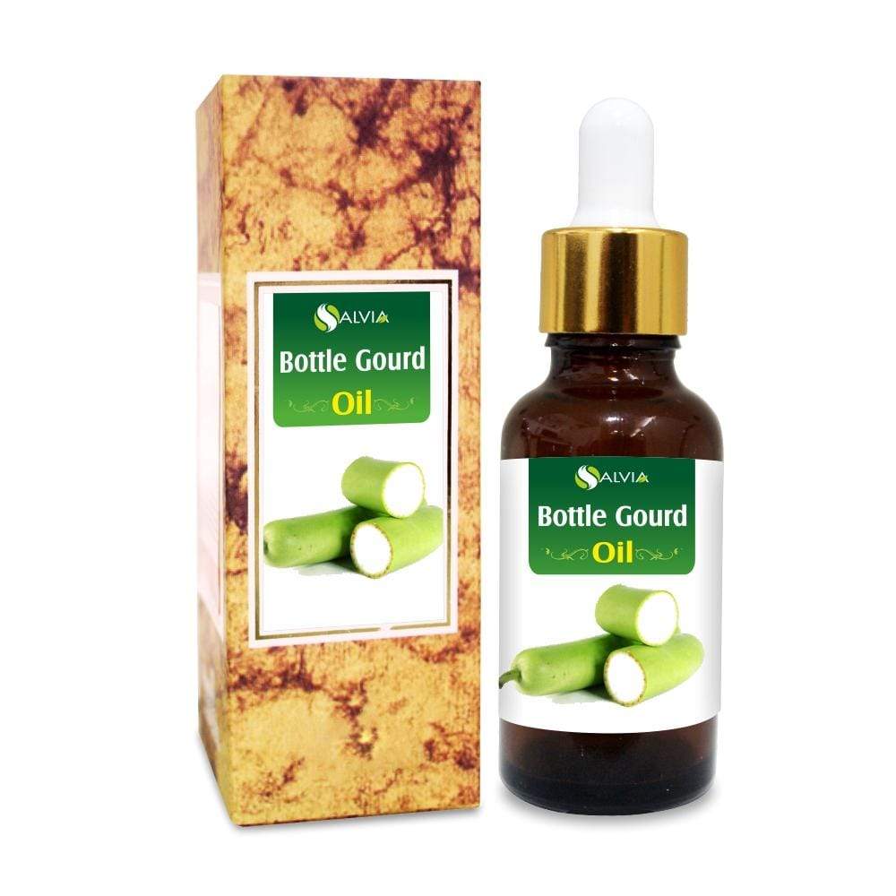 Salvia Natural Carrier Oils 10ml Bottle Gourd Oil (Lagenaria Siceraria) 100% Natural Pure Carrier Oil Prevents Grey Hair, Stress Relieving, Anti-Oxidant, Anti-Fungal